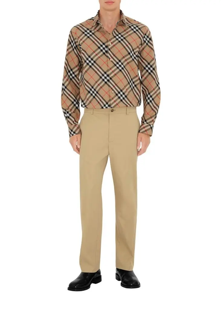 Burberry Regular fit check cotton shirt 6