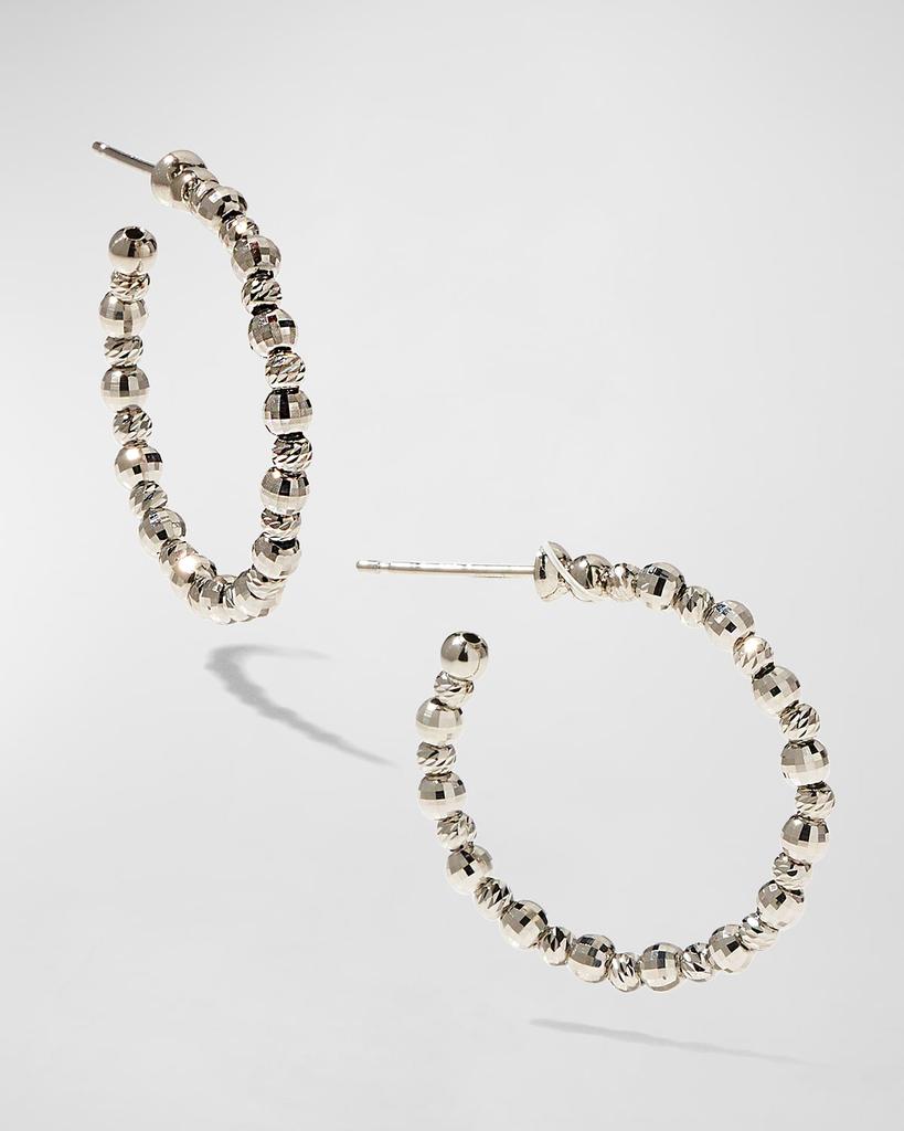 Platinum Born Platinum Small Hoop Earrings, 0.83"