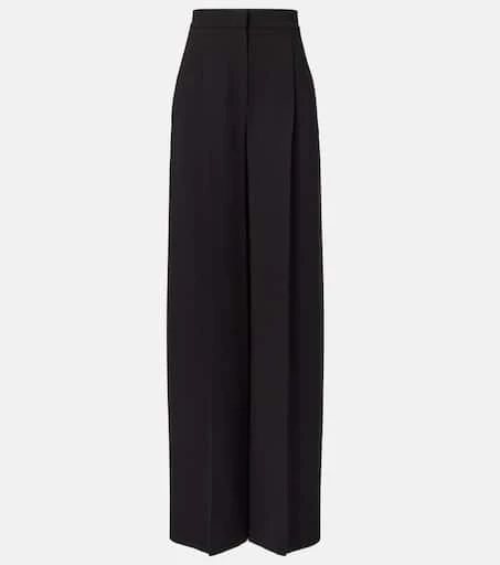 Max Mara Laccato high-rise cady wide-leg pants 1