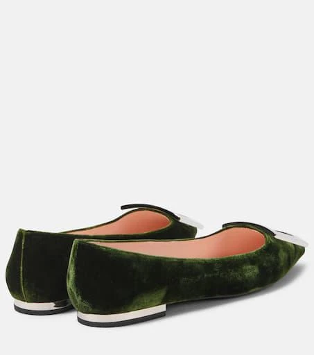 Roger Vivier Faux fur-trimmed ballet flats 2