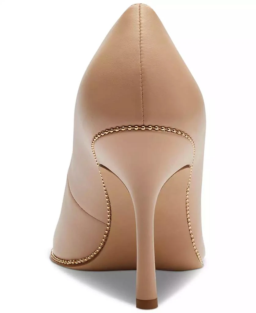 Coach Samantha Signature Pointed-Toe Leather Pumps 3
