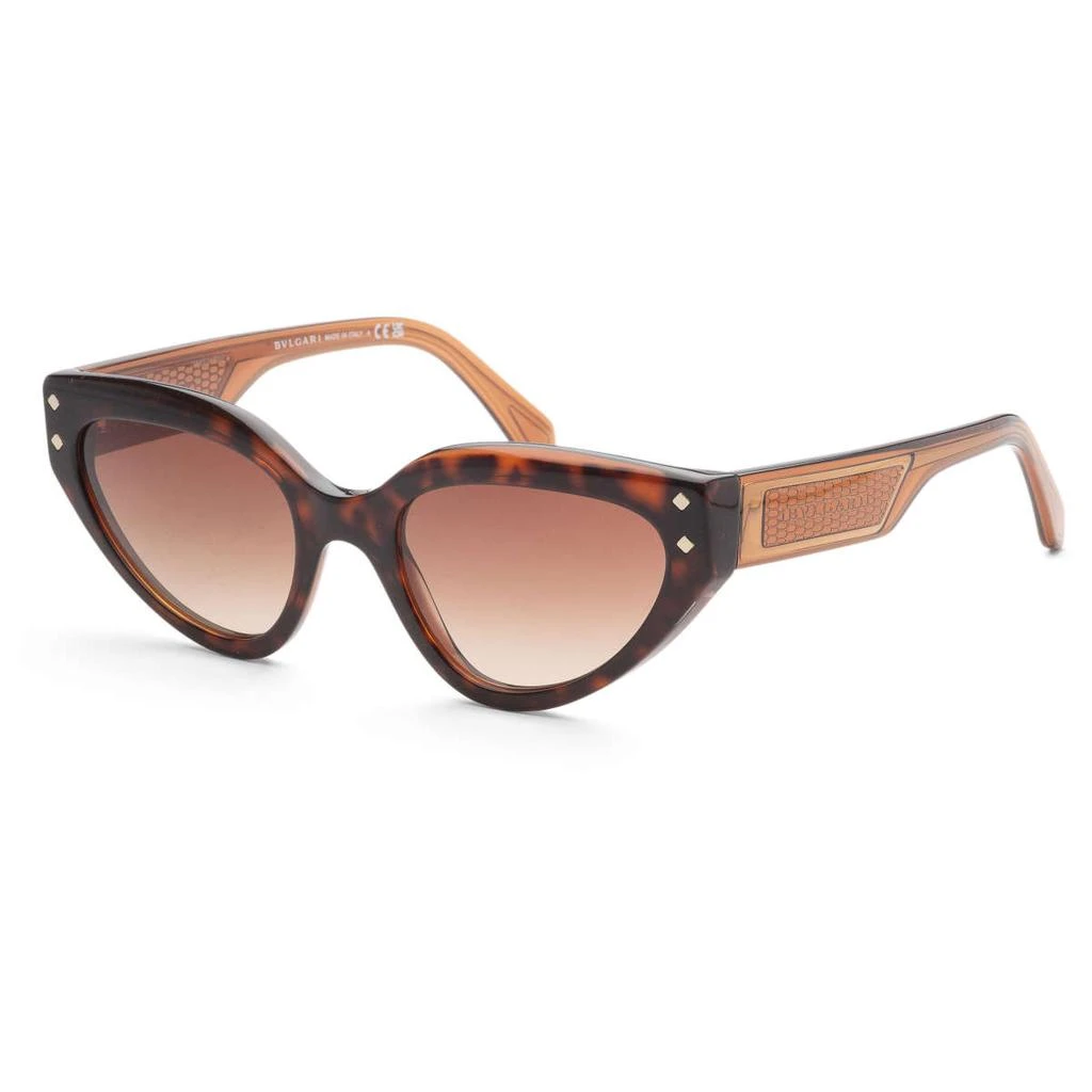 BVLGARI Bulgari Women's Brown Cat-Eye Sunglasses 1