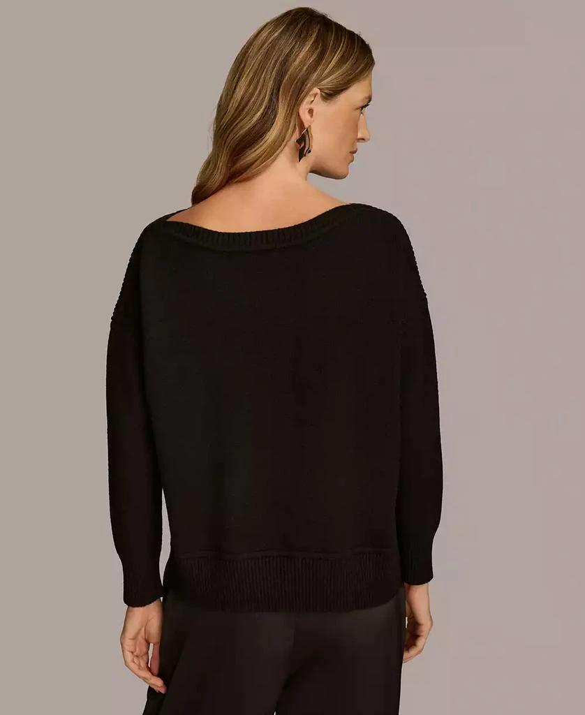 Donna Karan Women's Mixed-Media Sweater 2