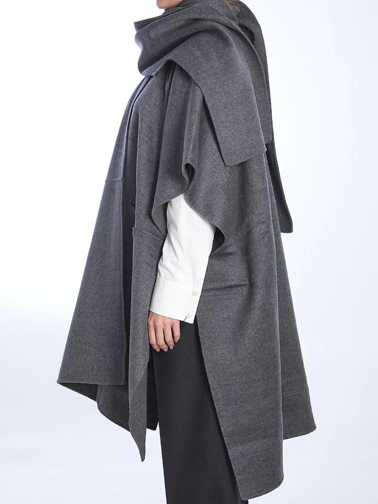 Totême Grey Coat In Wool 3