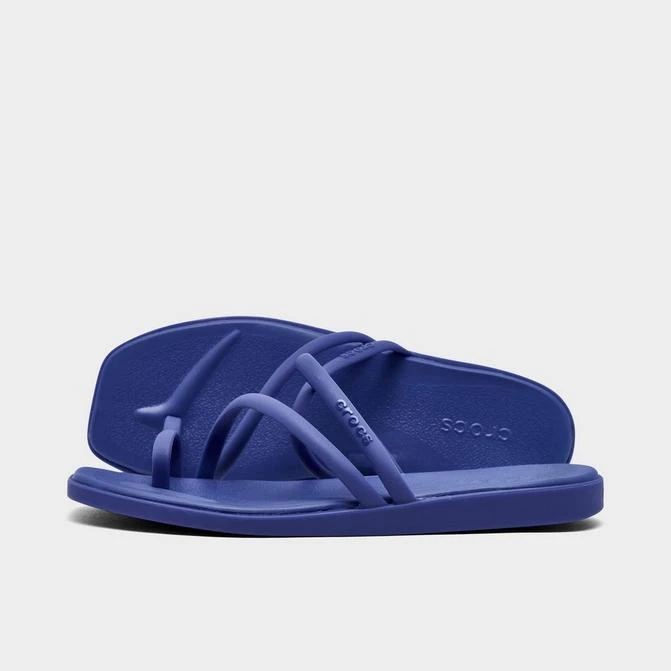 Crocs Women's Crocs Miami Metallic Toe Loop Sandals 1