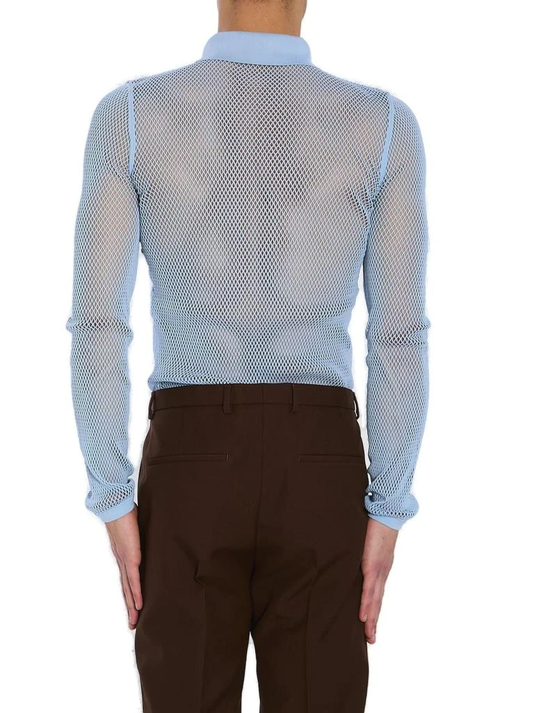 Gucci Gucci Embossed Technical Mesh Polo Top 2