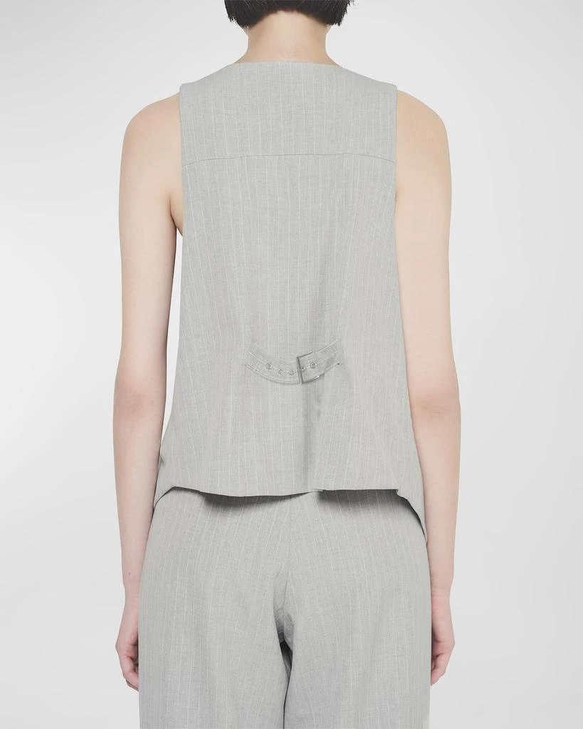 AS by DF Luxembourg Pinstripe Twill Vest 3