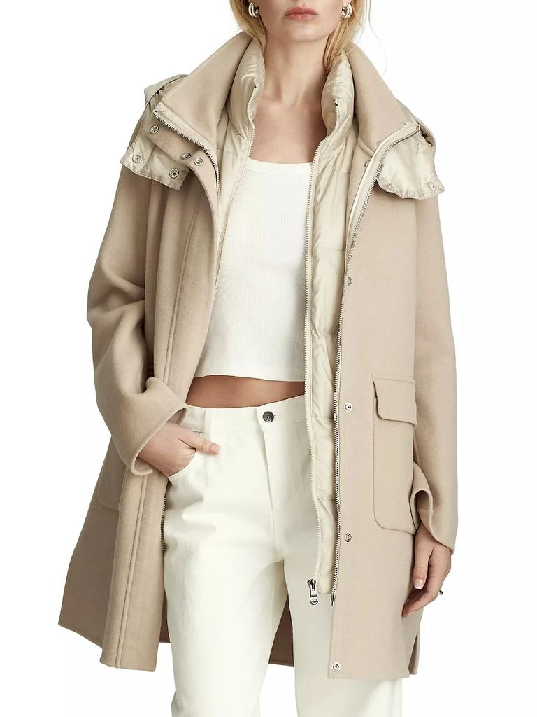 Dawn Levy Bristol 3-in-1 Wool-Blend Down Coat 5