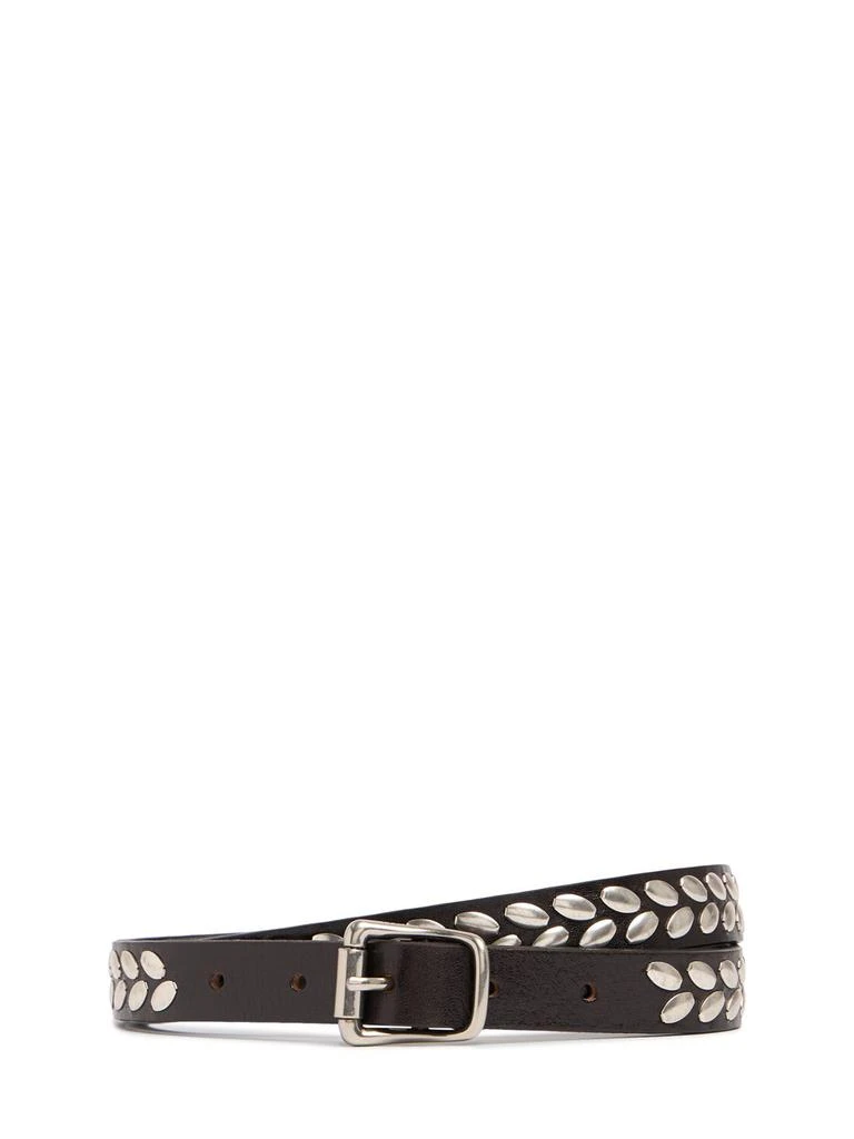 Lemaire 20mm Almond Studded Belt 1