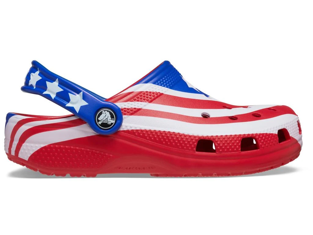 Crocs Classic American Flag Clogs (Toddler) 6