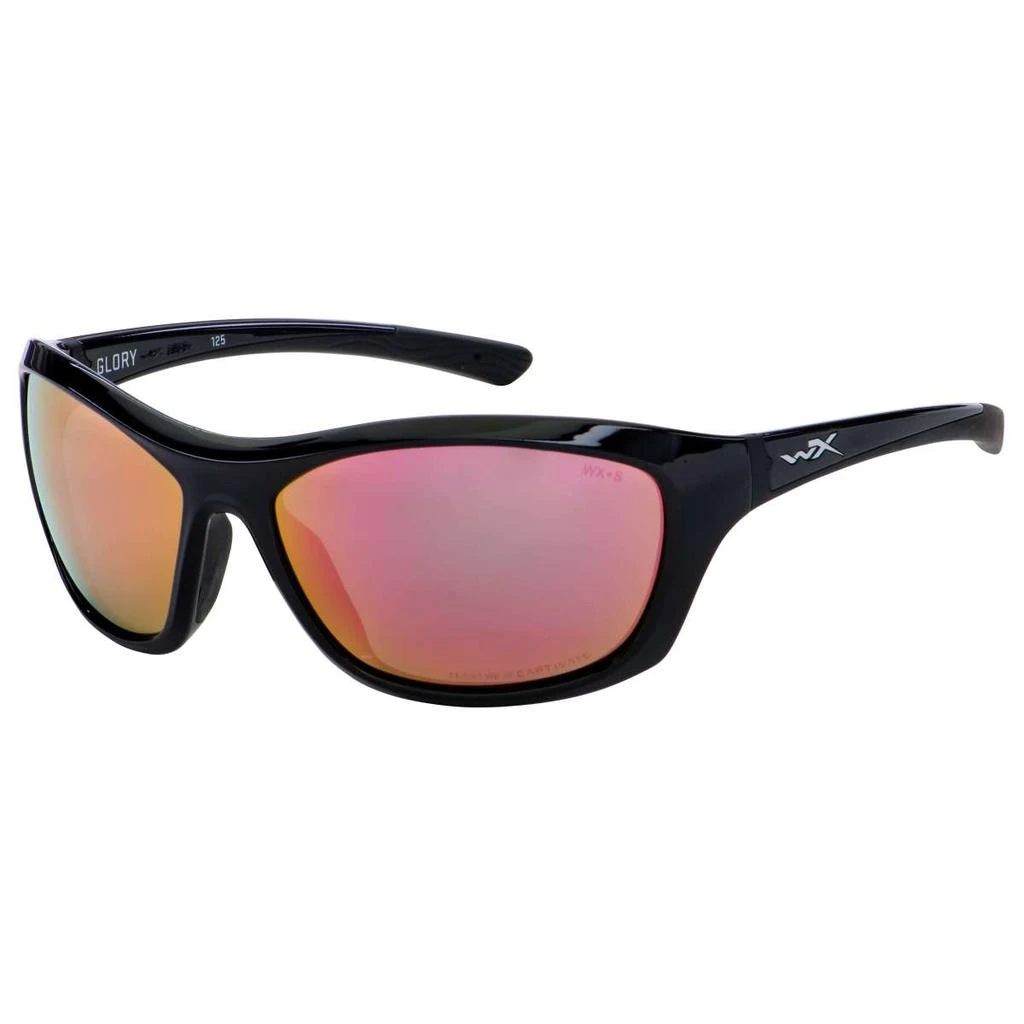 Wiley X Wiley X Women's Black Rectangular Polarized Sunglasses 1
