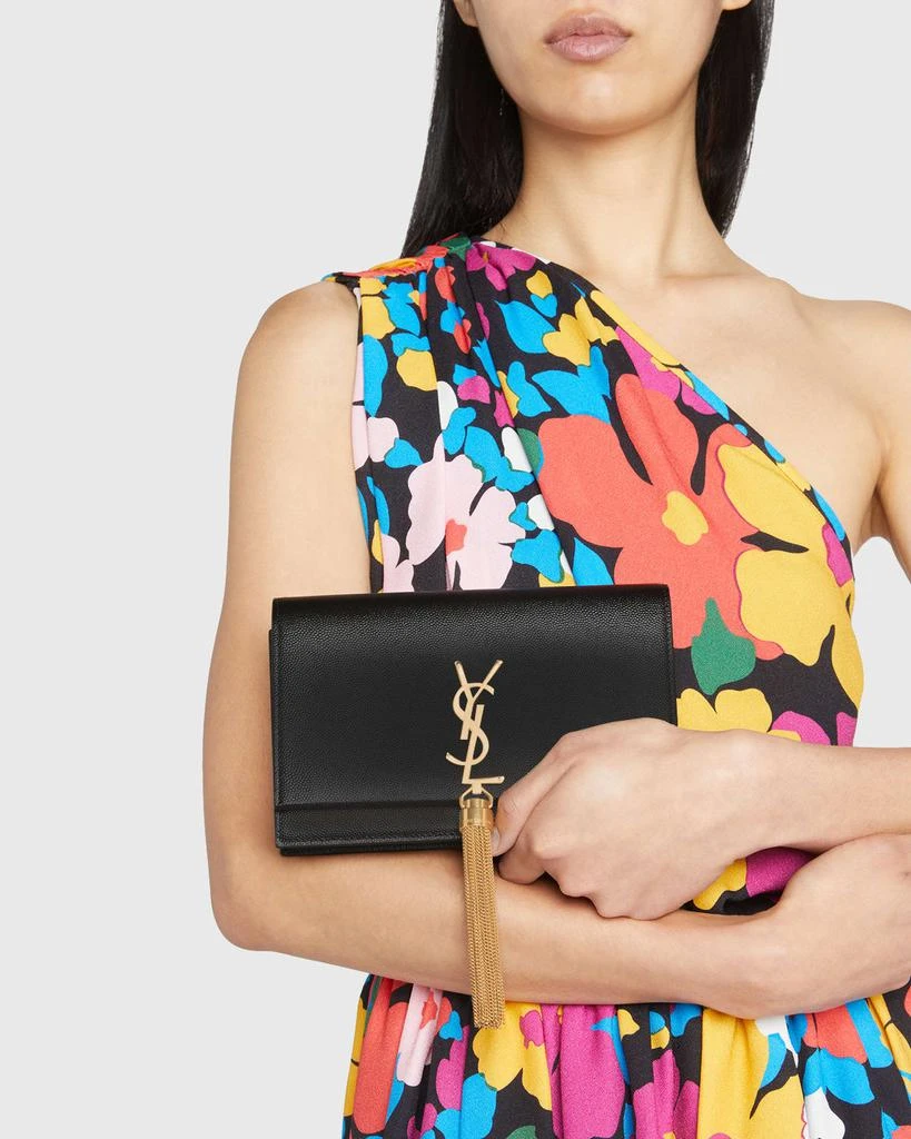 Yves Saint Laurent Kate Small Tassel YSL Wallet on Chain in Grained Leather 2