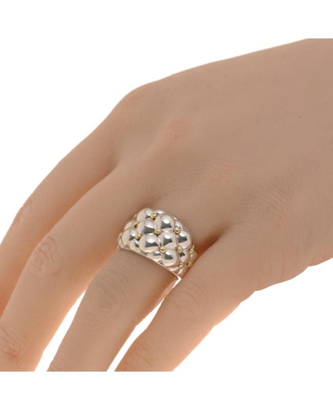 Charles Krypell Charles Krypell Sterling Silver and 18K Yellow Gold Size 6.25 Women's Ring 3-6901-TFSG