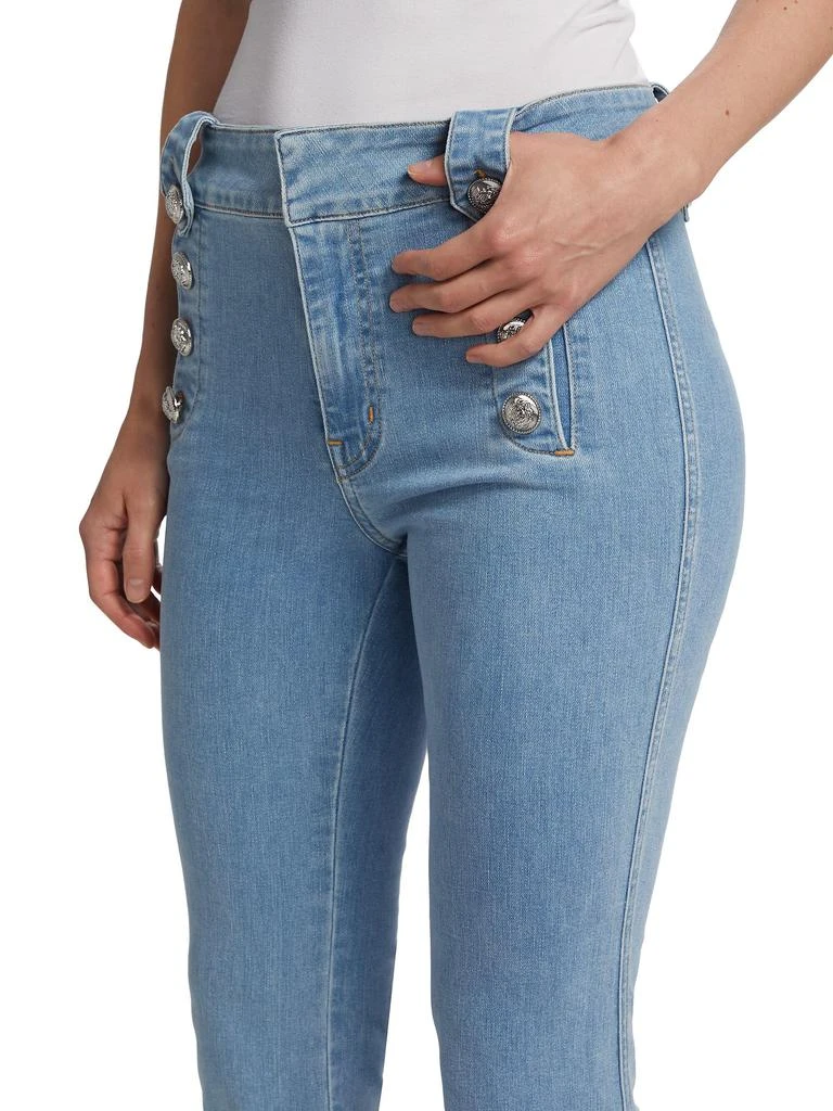 Derek Lam Robertson High-Rise Stretch Crop Flare Jeans 4