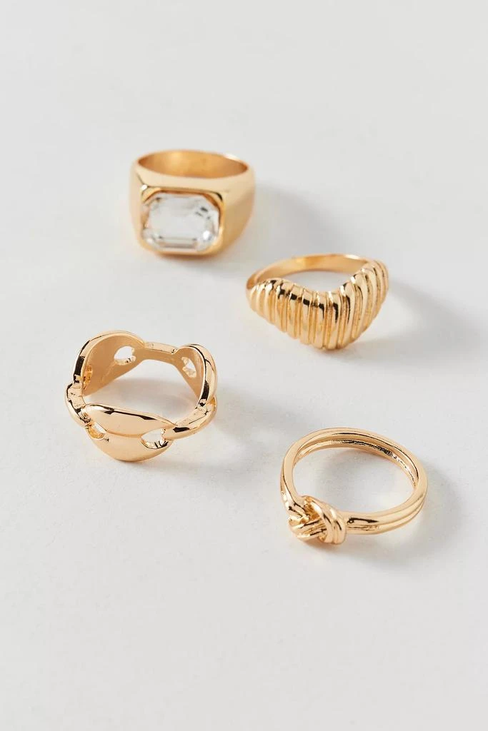 Urban Outfitters Charli Metal Mix And Match Ring Set 1
