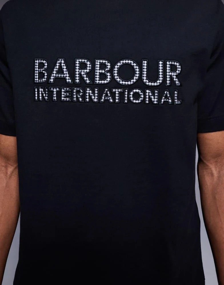 Barbour Barbour International bertie logo t-shirt in black 4