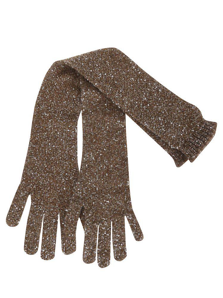 Brunello Cucinelli Brunello Cucinelli Dazzling Knit Gloves