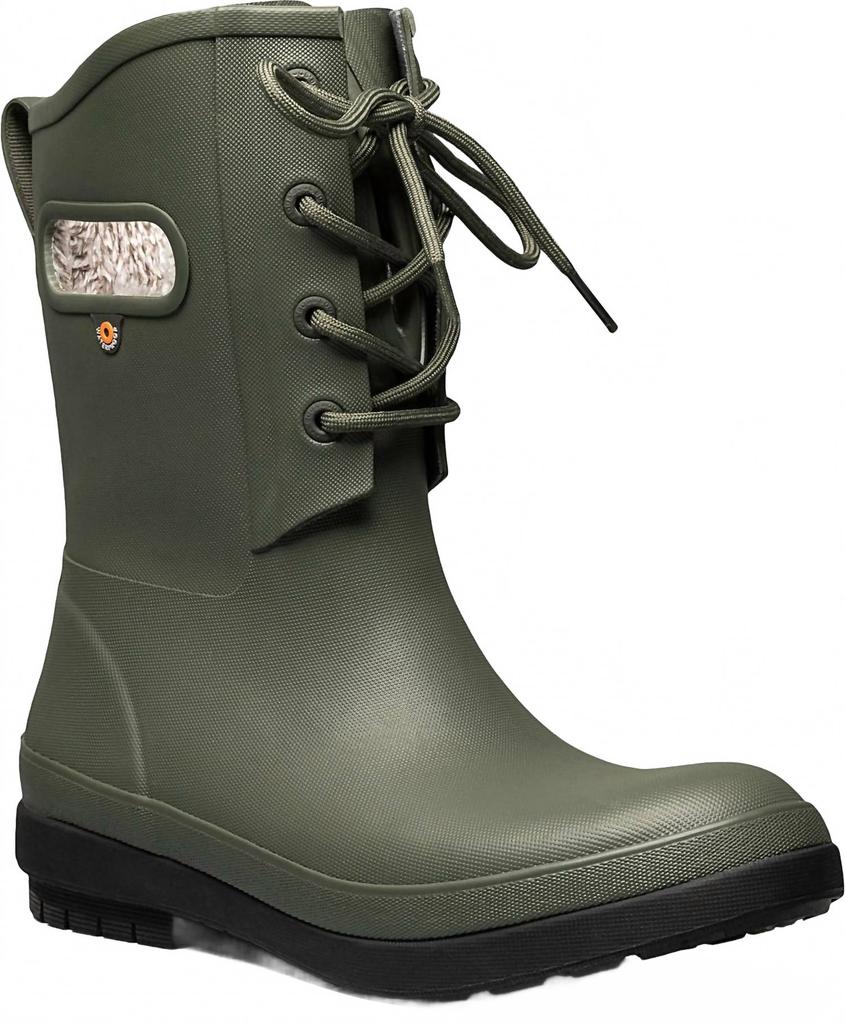 Bogs Women's Plush Lined Amanda Boots In Dark Green