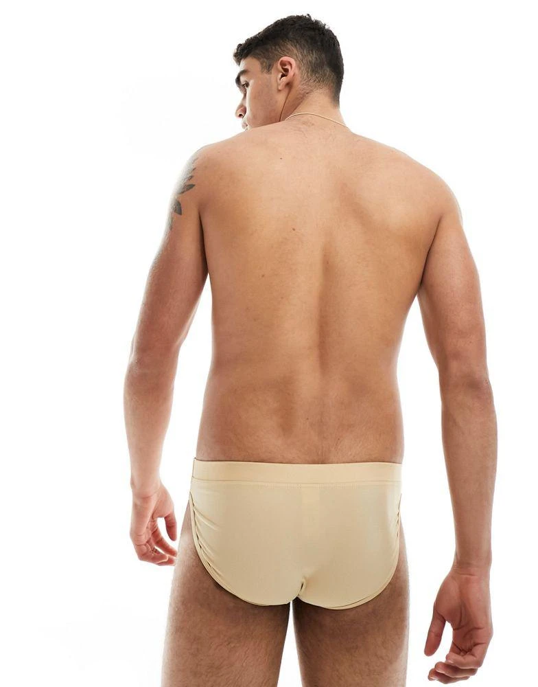 ASOS ASOS DESIGN swim briefs in beige 3