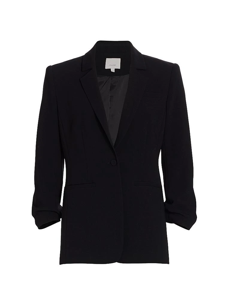 Cinq à Sept Khloe Crepe Ruched Blazer 1