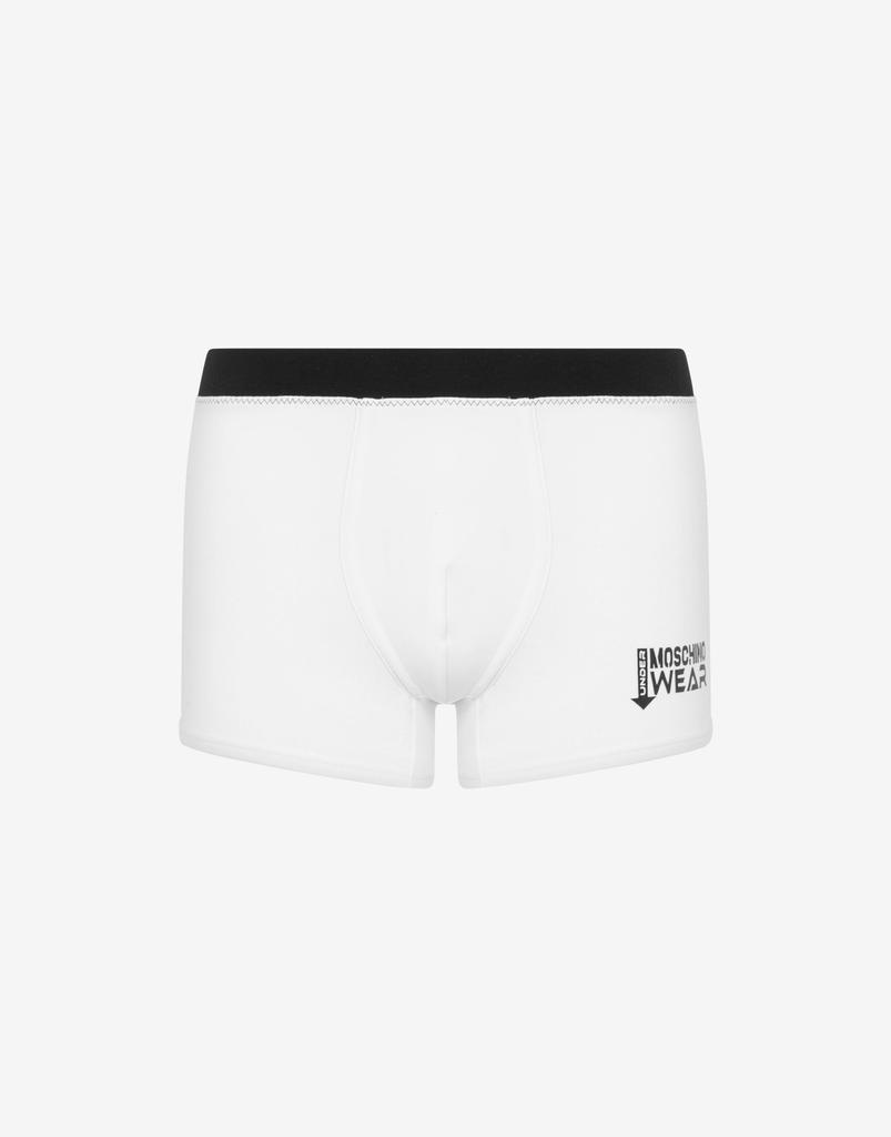 Moschino Stretch Jersey Boxers With Arrow Logo