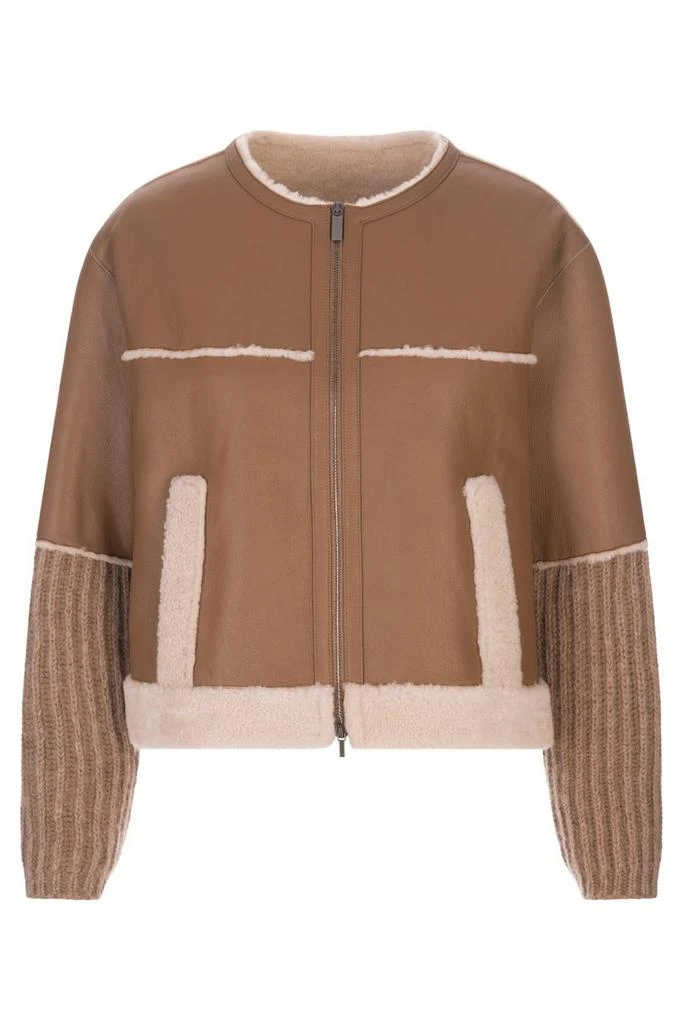 Fabiana Filippi Fabiana Filippi	Shearling Zip-Up Jacket 1