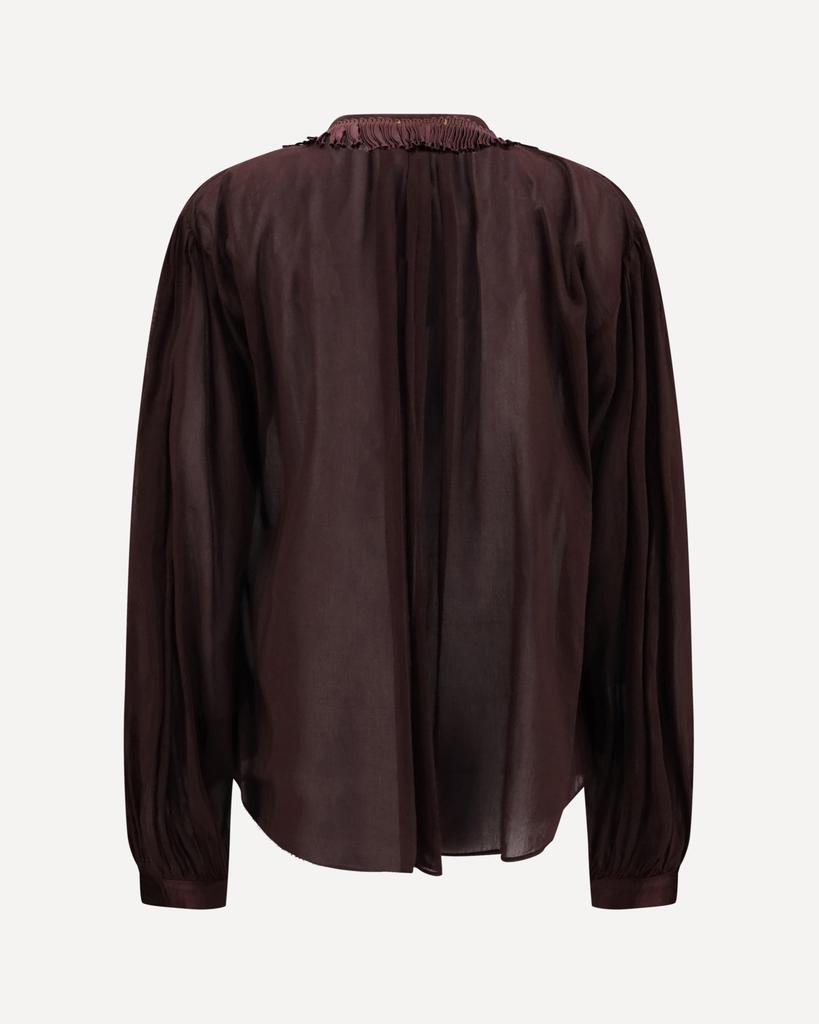 FORTE_FORTE Shirt with fringed collar