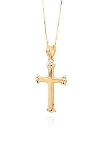 Belk
Co. Polished Cross Pendant in 10K Yellow Gold