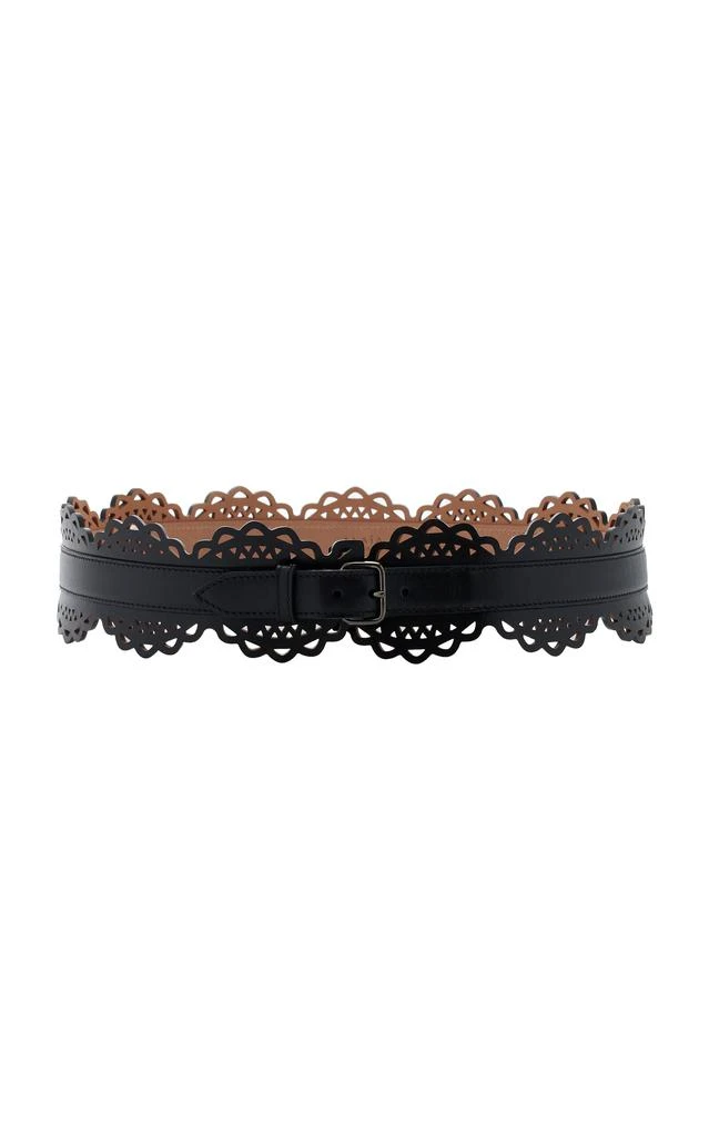 Alaïa ALAÃA - Bustier Leather Belt - Black - 75 cm - Moda Operandi 1