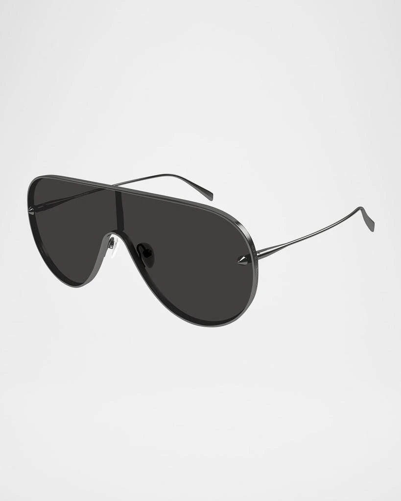 Alexander McQueen Men's AM0481SM Metal Shield Sunglasses 1