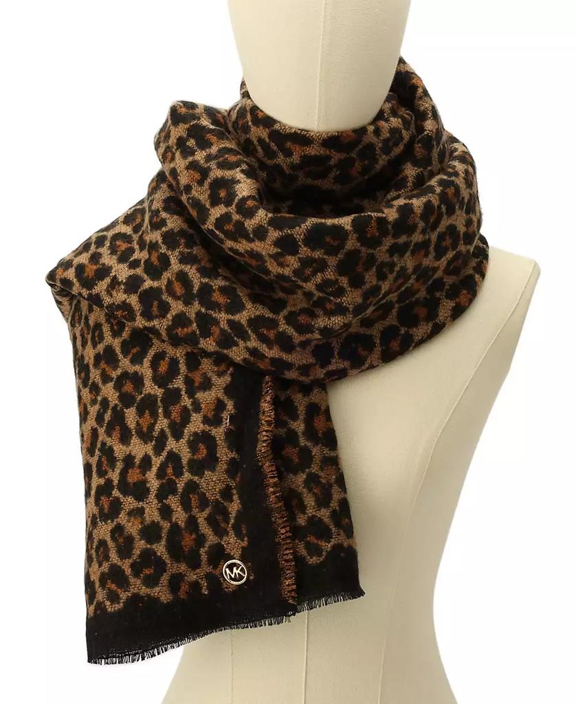 Michael Kors Women's Bouclé Leopard-Print Scarf