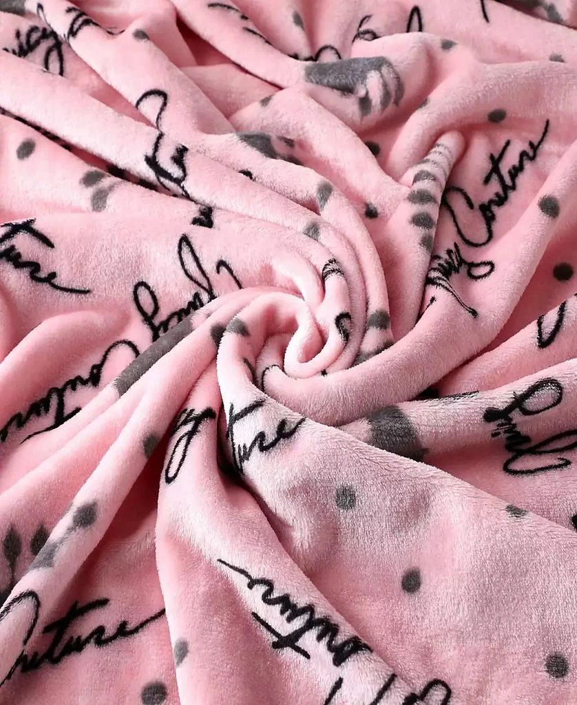 Juicy Couture Plush Throw, 50" x 70" 4