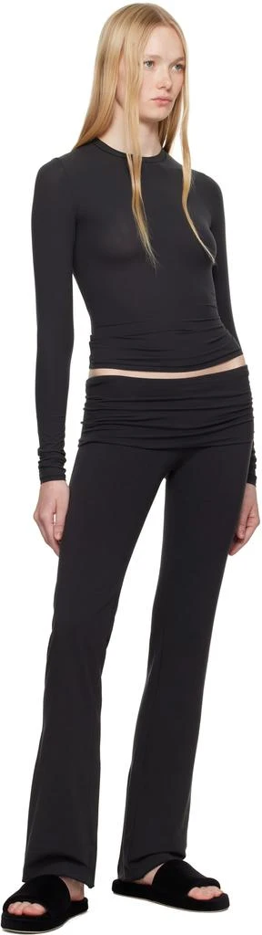 SKIMS Black Fits Everybody Long Sleeve T-shirt 4