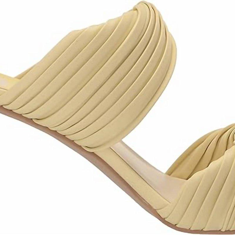 Dolce Vita Women's Pilton Heeled Sandal In Lemon Cream Stella