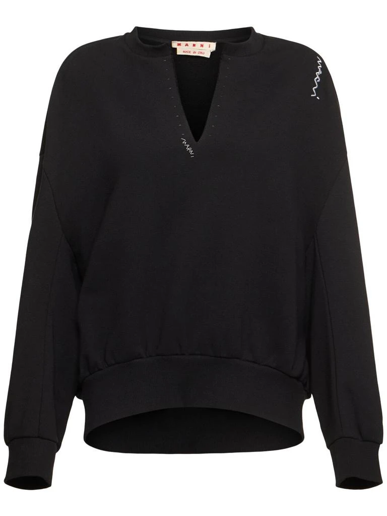 Marni Brushed Cotton Sweatshirt 1