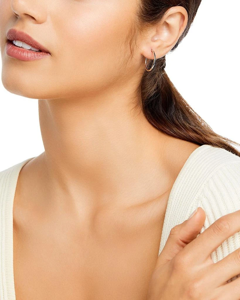 Bloomingdale
s Small Endless Hoop Earrings in 14K White Gold 3