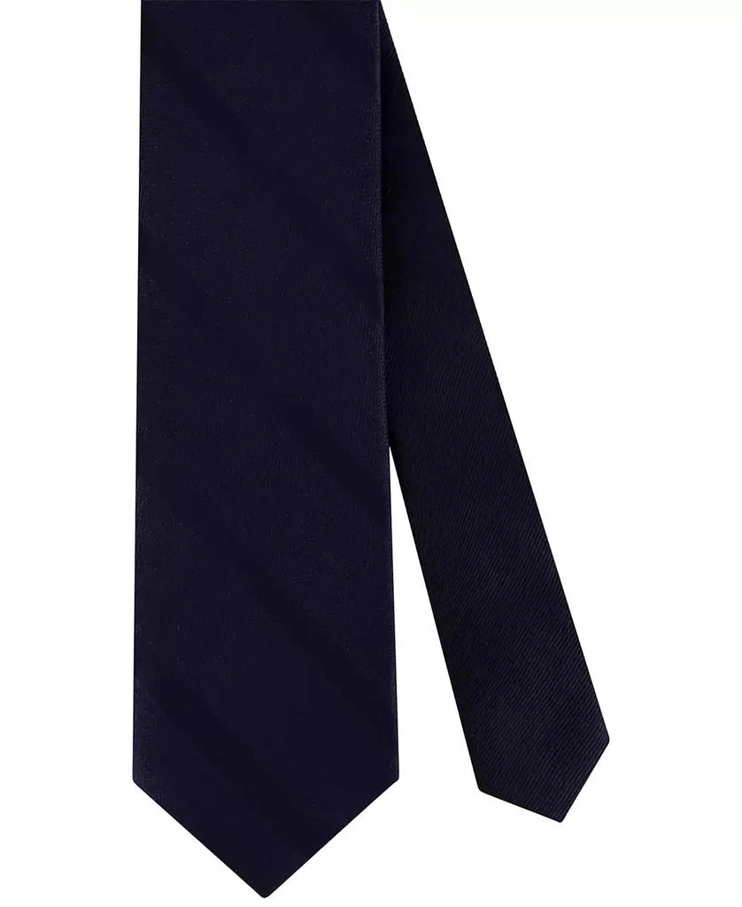 Tommy Hilfiger Men's Textured Woven Stripe Silk Tie 2