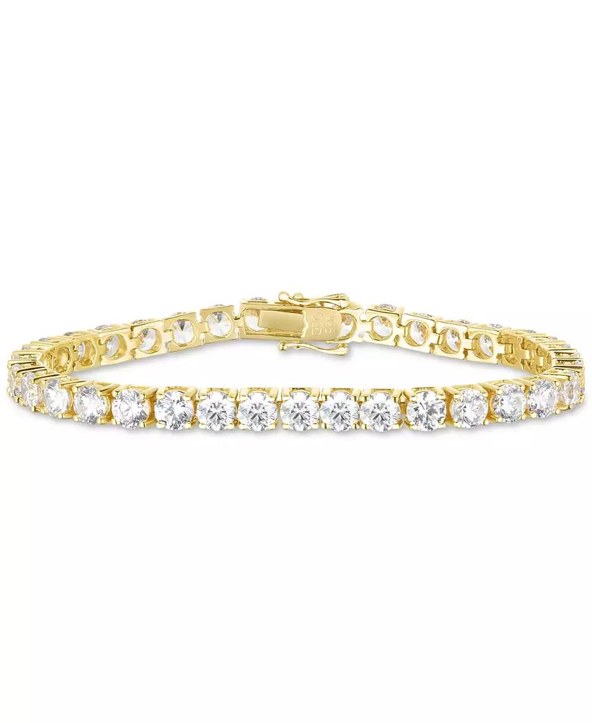 Arabella Cubic Zirconia Link Bracelet in 18k Gold-Plated Sterling Silver