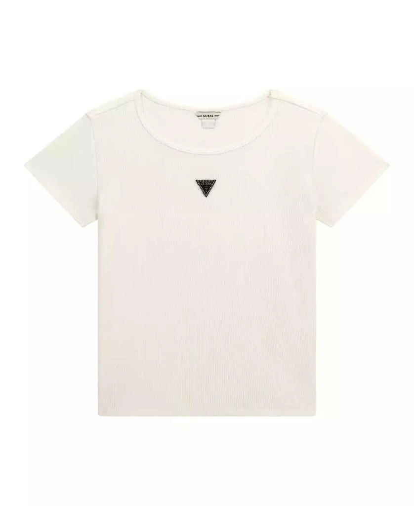 GUESS Big Girl Short Sleeve with Shiny Foil Print Logo T-Shirt 1