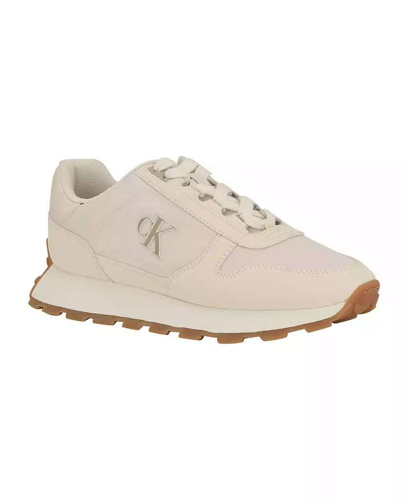 Calvin Klein Women
s Taresa Logo Lace-Up Sneakers
