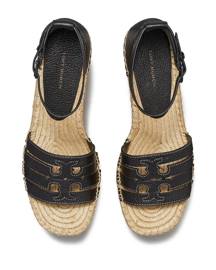 Tory Burch Women's Ines Ankle Strap Espadrille Platform Sandals 4