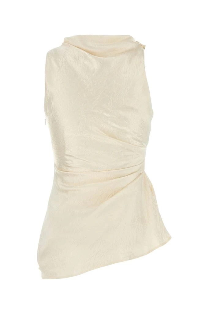 Alexander Mcqueen Cream satin top 1