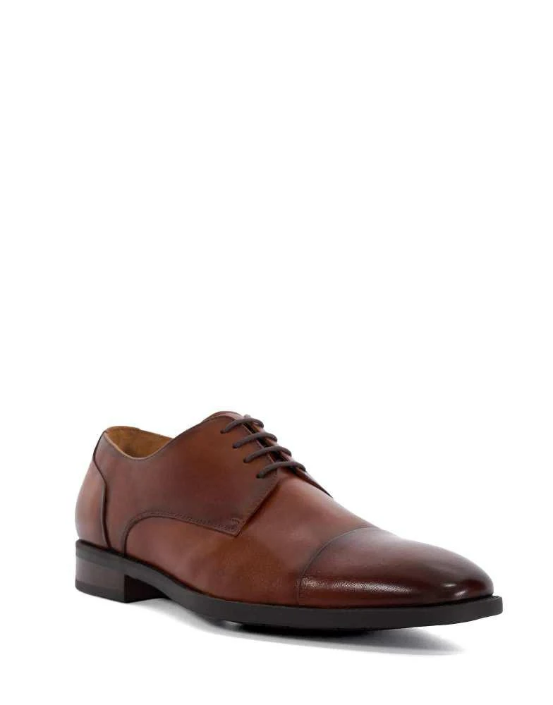 DUNE London Dune London Wide fit suffix in dark tan 3