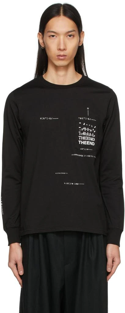 TAKAHIROMIYASHITA TheSoloist. Long Sleeve Geometric Morse Code T--Shirt 1
