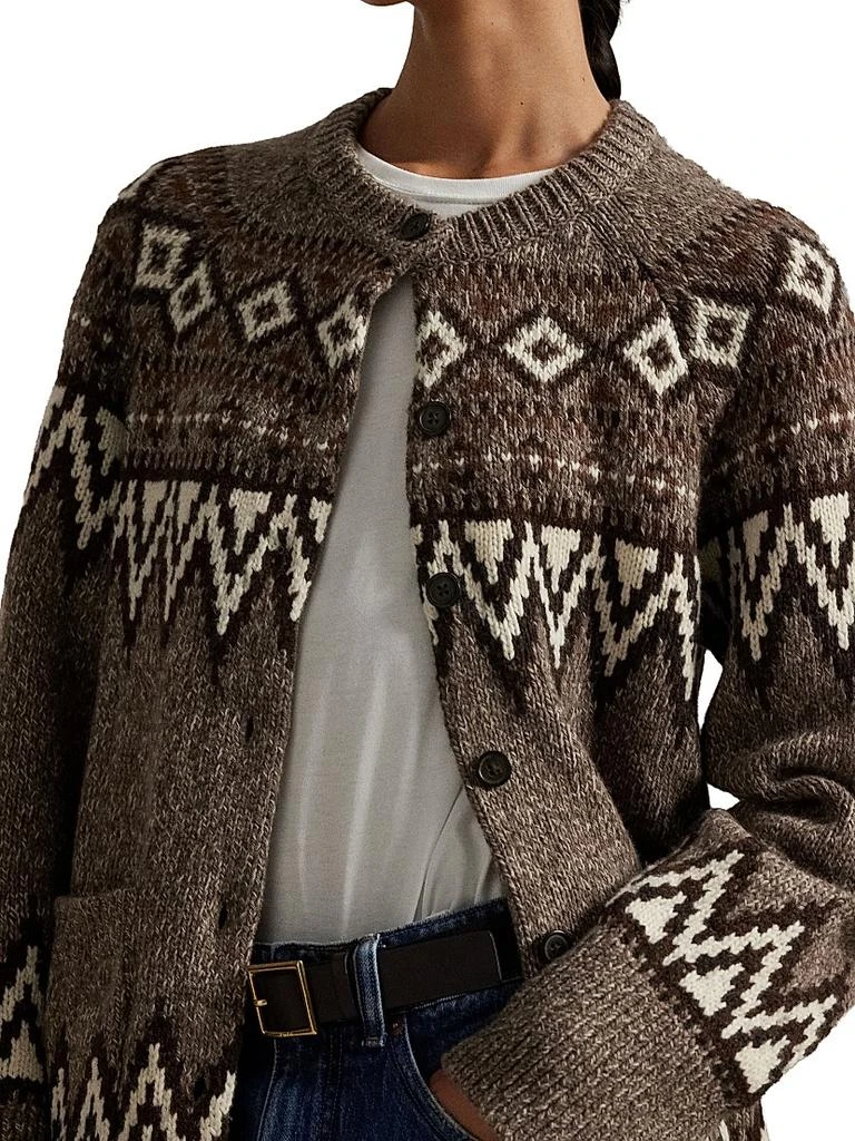 Ralph Lauren Fair Isle-Inspired Wool-Blend Cardigan 5