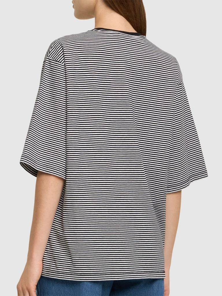 ANINE BING Bo Striped Cotton T-shirt 2