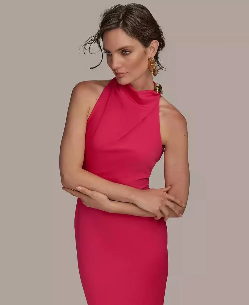 Shop Women's Hardware Halter Neck Sleeveless Gown on Sale at BeyondStyle   Get 61% Off Women's Hardware Halter Neck Sleeveless Gown with Limited-Time  Flash Deals, Exclusive Discounts, and Special Offers. Enjoy Unbeatable