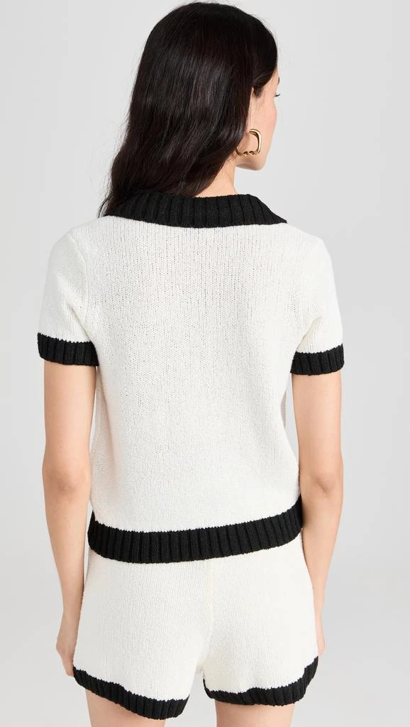 Endless Rose Crochet Knit Collared Top 2