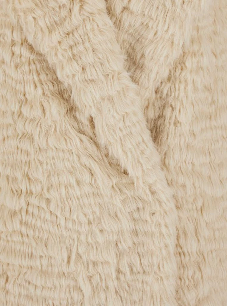 STAND STUDIO 'Nicole' Beige Double-Breasted Coat With Classic Revers In Eco-Fur Woman 3