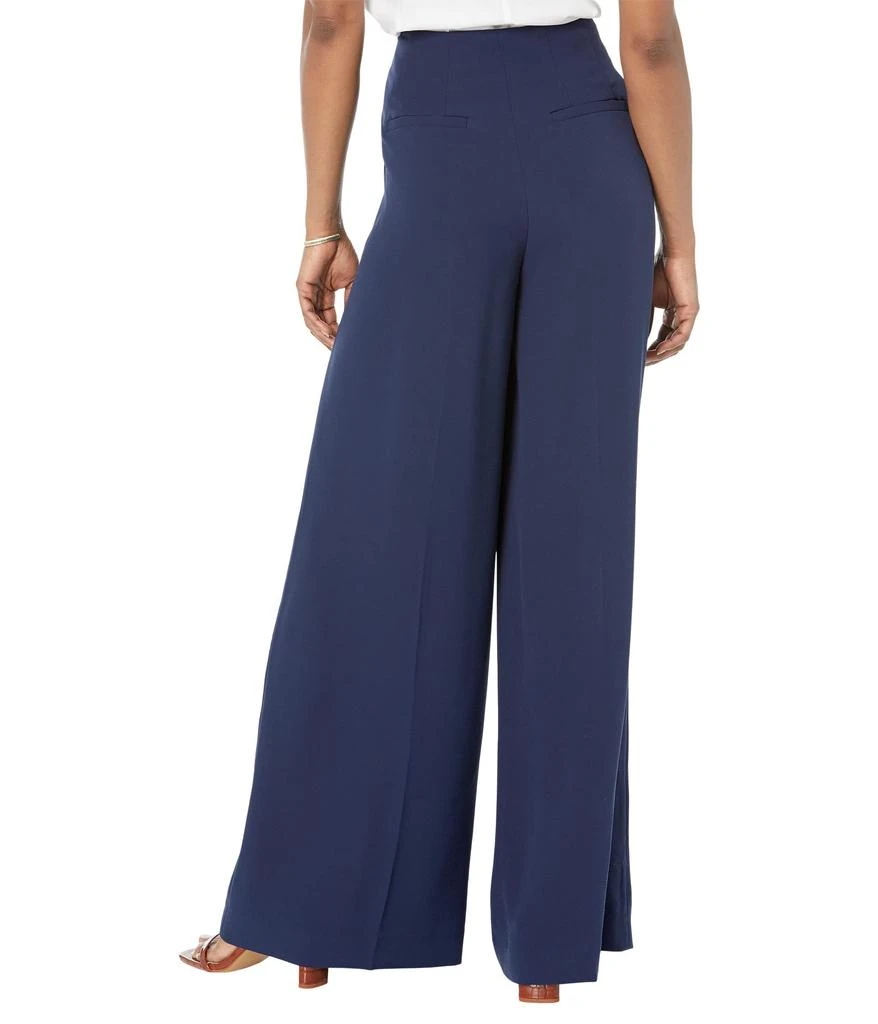 Lauren Ralph Lauren Pleated Georgette Belted Wide-Leg Pants 2